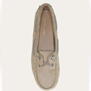 Veronica Beard Jia Boater Loafers Sand Size 7.5 Cowhide Suede